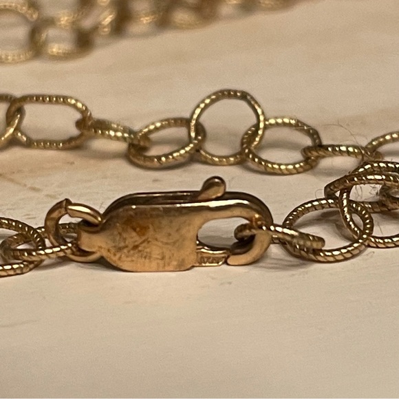 14k GF 18 Inch Chain Link Layering Necklace - Picture 2 of 7